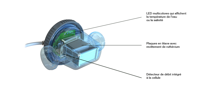 Cellule de remplacement pour électrolyseur ZLT Zelia CCEI - ZLT 50 ...